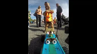 Rc car with taser gives candy on Halloween