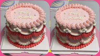 Retro cake 🎂 making tutorial