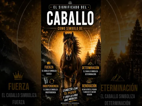 El Caballo como símbolo de fuerza e independencia 💯. #motivacion #mindsetdeoro #inspiraciondiaria