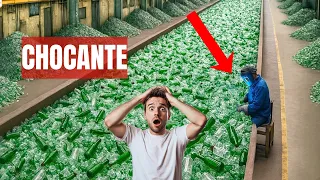 DE CACO a GARRAFA NOVA em HORAS ♻️   A MEGA LINHA INDUSTRIAL que TRANSFORMA MILHÕES de VIDROS