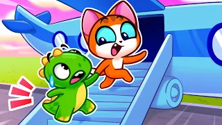 ✈️ Cuide do seu bichinho no avião ✈️ Histórias de regras de segurança para crianças, por Mia Miau 😻