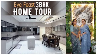 Home Tour | 3BHK Flat tour  | Interior tour | Tirupathi home tour | Telangana Pilla | modern home