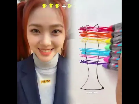 Rumi and Jinu drew each other, but there was...#kpop #rumi #jinu ☝(3)