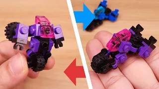 LEGO brick one legged motorcycle transformer robot tutorial Bikey #LEGO #MOC #レゴ変形ロボ #レゴアイデア #레고변신로봇