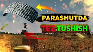PUBG MOBILE PARASHUTDA TEZ TUSHISH 🤯🤯😱/как приземляться в pubg Mobile быстрее всех🤯😱🤯 #pubg #tekinuc