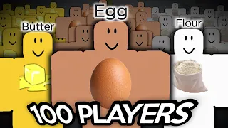How to Bake a ROBLOX Cake... but with 100 PLAYERS