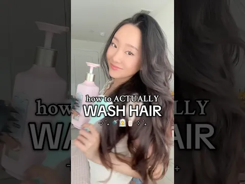 day 2 of teaching you things your mom never taught you: HOW TO ACTUALLY WASH HAIR 💆‍♀️🧴#hairwash