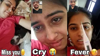 Bohot miss Kar rahi hoon 😭😭 aajana wapis 😖 | long distance relationship | cry | vishu aly