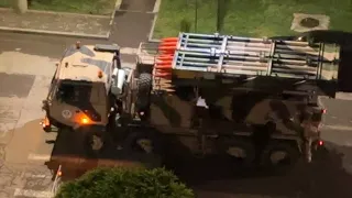 Срочно Ереван🚨 Военная техника у нашего дома проезжают колонны армия Армении к параду 28 мая 2026