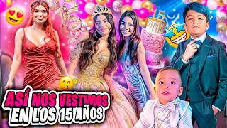 ASI NOS VESTIMOS EN LOS 15 AÑOS DE KIMBERLY👗🧡💜💙🩷💚
