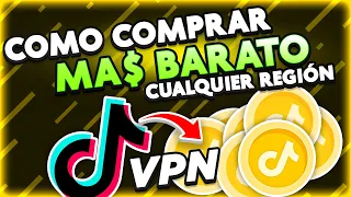 Como comprar monedas de TikTok con VPN a un precio más BARATO