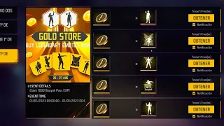 🎂 NUEVA TIENDA DE ORO CON CINCO EMOTES GRATIS 😱 ESTÁ SEMANA FREEFIRE LATAM 🎈