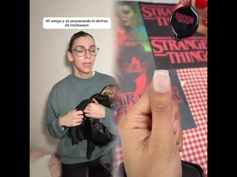 My friend and I preparing our Halloween costume! I