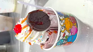 Amazing Oreo & Blueberry Ice Cream Rolls | Thai Street Food