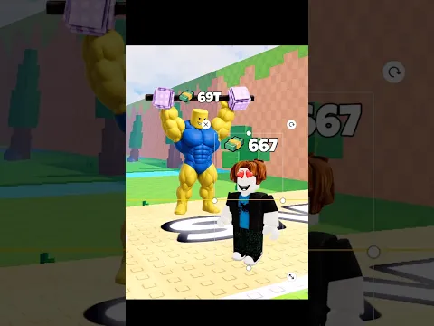 POV: THE FORBIDDEN Muscle Growth Potion.. | Kick a Lucky Block #roblox #kickaluckyblock