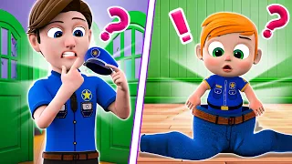 Big and Small Song + Police Cartoon | Nursery Rhymes & Kids Songs | PIB Little Songs