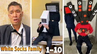 Cameraman VS Skibidi toilet 1 - 10 Parts | WhiteSocksFamily #cameraman