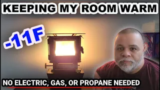 NO CENTRAL HEAT - KEEPING WARM IN MY ROOM - DURING RECORD BREAKING WINTER STORM -13F 🥶