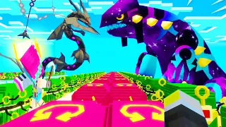 LUCKY BLOCK THỬ THÁCH TRẬN CHIẾN KINH ĐIỂN BLOCK RAYQUAZA VS BLOCK GROUDON YETI SIÊU MAY MẮN