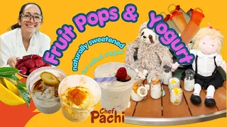 No-Sugar-Added Roasted Fruit Yogurts & Popsicles | Naturally Sweet, Creamy & Antioxidant-Rich Treats
