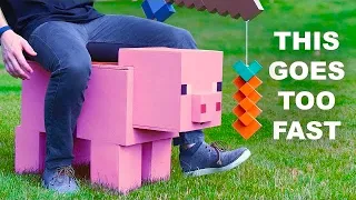 I Made a Real Minecraft Pig You Can Ride