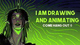 [🔴Livestream] Come hang while i draw or something