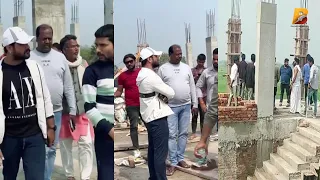 #Khesari Lal अपने छपरा वाले घर का काम देखने पहुंचे और क्या बता रहे जानिए ? | Planet Bhojpuri