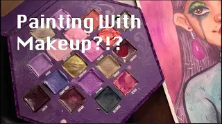 Making Art With Makeup Paint?!