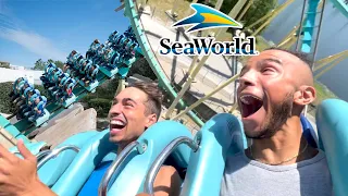 RIDING EVERY RIDE AT SEAWORLD ORLANDO! (NO MASKS ON RIDES)