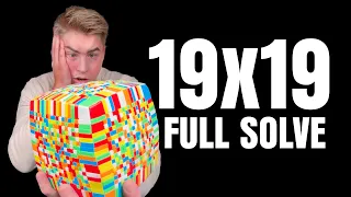 I solved one of the biggest cubes in the world...no edits!