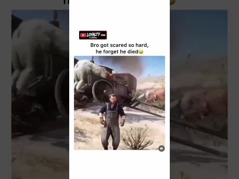 Bro got scared so hard he forgot that he died