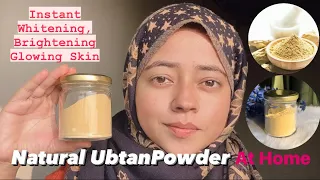 How to make UBTAN powder at home | Instant whiten,brighten & glowing skin | Bridal ubtan #ubtan