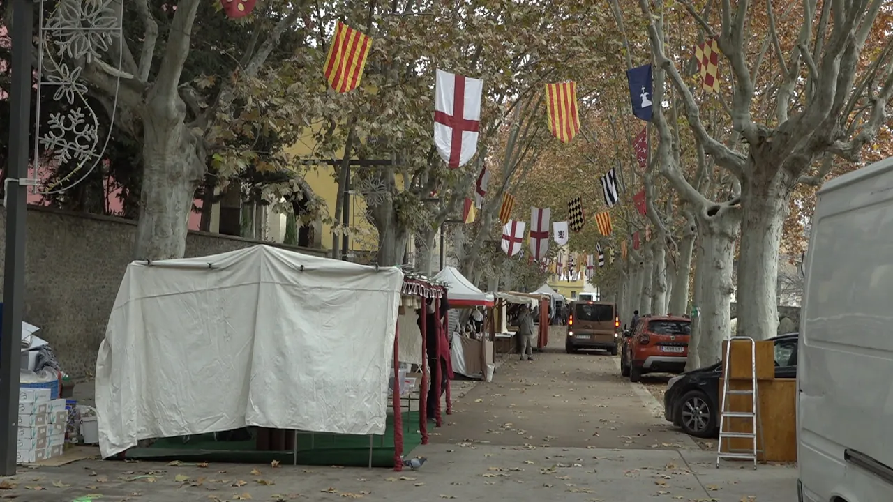 Tot preparat per viure una nova edició del Mercat Medieval de Vic