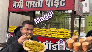 First Winter Maggi 🍜 On Kaushambi Metro Station