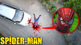 SPİDERMAN ÖLDÜ ! - ARABA İLE SPİDER MAN 'a ÇARPTIM ! 😱