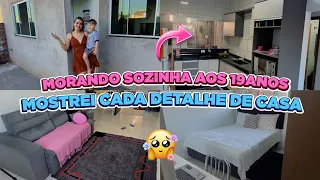 TUOR PELA MINHA CASA ALUGADA - MOSTRANDO TUDO MOBILIADO / VIVENDO UM SONHO 🙏😭MÃE SOLO DESDE DOS 18