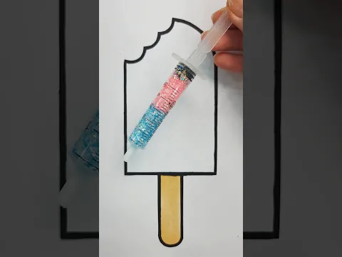 3 colors of Ice cream #glitter #glitterart #colorfulcreativekids #icecream #candy