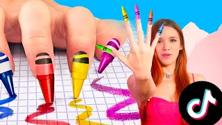 PROBANDO LOS HACKS DE ARTE MÁS RIDÍCULOS DE TIKTOK