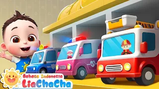 Bayi Punya Tempat Parkir | Lagu Mobil Mainan🚗 | Lagu Anak-anak | LiaChaCha Bahasa Indonesia