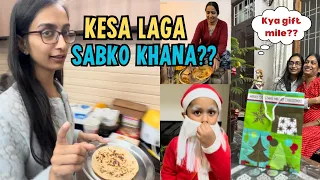 Bahu Ne Gharwalo Ke Liye Dinner Banaya❤️ || Christmas Pe Kya Gift Mila?😍