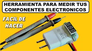Increíble Herramienta Hecha con un Cargador de Celular, para Medir Cualquier Componente Electrónico