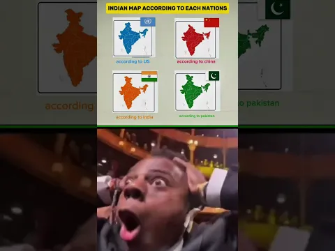 India Map Accoding To Different Countries #india #shortvideo