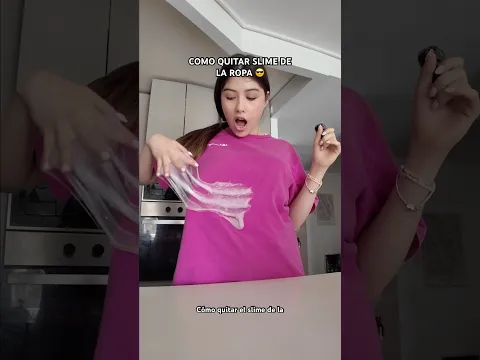 COMO QUITAR SLIME DE LA ROPA 😫