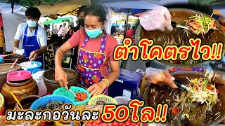 ขายดีตั้งแต่เปิดร้าน‼️ส้มตำป้าไท ตำไว ขายถูก ให้เยอะ มะละกอวันละ50โล!!ขายไม่กี่ชั่วโมง🔥