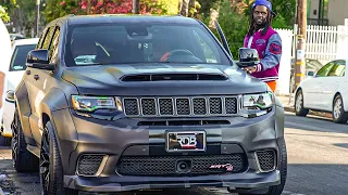 Chief Keef's TrackHawk Jeep Widebody in Custom Camo.