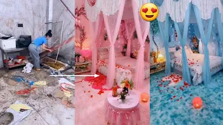 فتاة مبدعة غيرت غرف متسخة ومهجورة الى غرف نوم رائعة وجميلة جدا 😍
