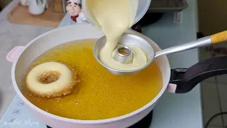 GAK PERLU REPOT ULENI DAN PROOFING , COBAIN DEH RESEP DONAT CAIR YANG SIMPEL INI