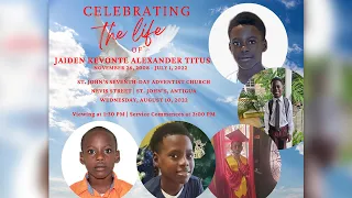 Celebrating The Life of Jaiden Kevonte Alexander Titus