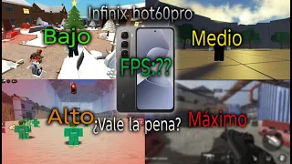 Roblox en Infinix Hot 60 Pro 📱|‎ De gráficos bajos a Máximo  ¿Vale la pena?