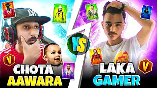 Chota Aawara Vs Laka Gamer Funniest Youtuber 😂 India Vs Nepal Collection Versus || Free Fire